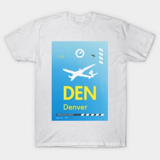 DEN Denver airport tag T-Shirt